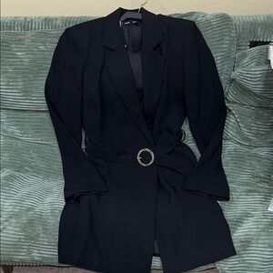Mango Black Blazer Dress